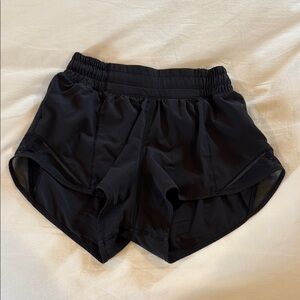 Black Lululemon Hottie Hot Shorts